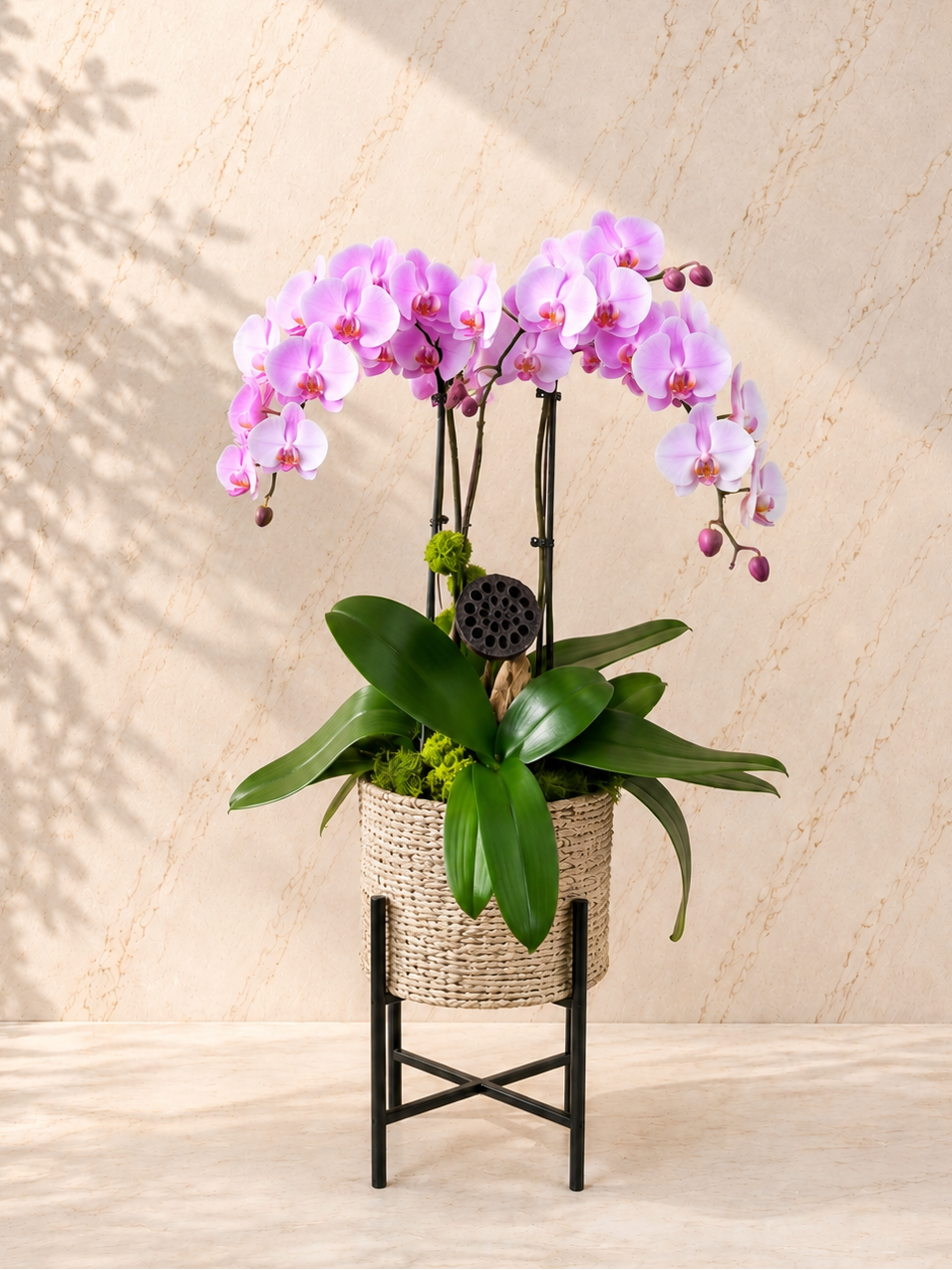 Blush_Cascade_Luxury_OrchidStand