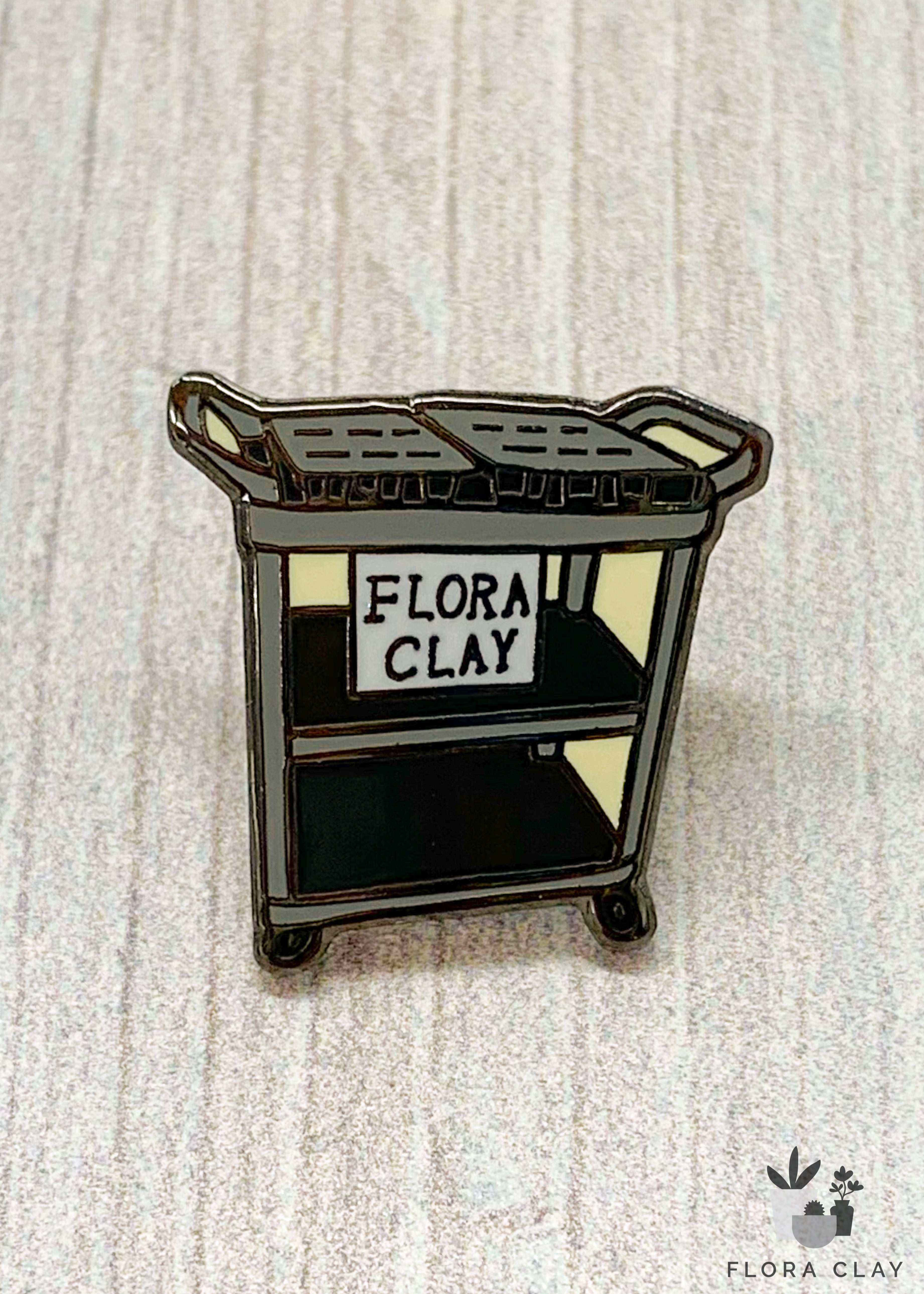 Flora Clay Plant Cart Pin