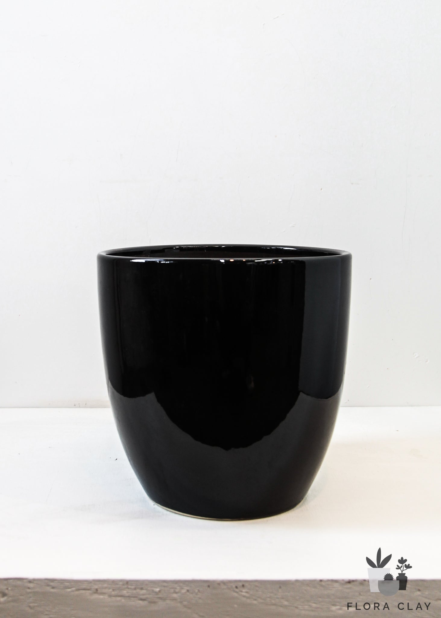 large black ceramic flower pots Large Black Ceramic